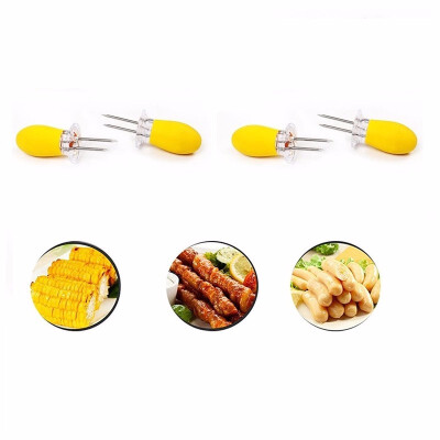 

Outdoor Corn Holders Stainless Steel Holders with Silicone Handle Pack of 842