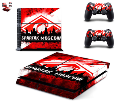 

new spartak moscow decal PS4 Skin Sticker For Sony Playstation 4 Console protection film 2Pcs Controllers