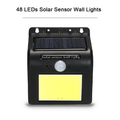 

Solar Sensor Wall Lights 48 LEDs Waterproof Outdoor Lighting Solar Powered Energy Saving PIR Motion Sensor Street Lamp Garden Nig