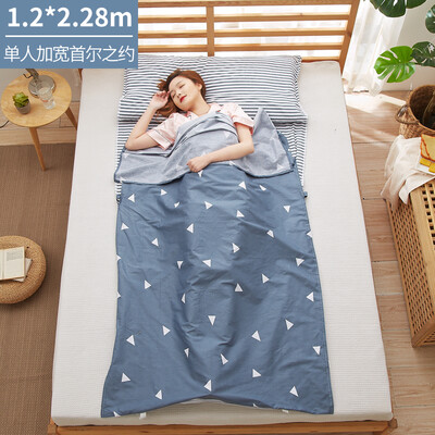 

Banjeni cotton travel dirty sleeping bag sheets hotel across dirty sheets sleeping bag single double widened portable travel anti-dirty sleeping bag sheets Seoul about 200228cm