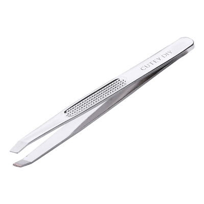

CUTEY DIY eyebrow clip stainless steel oblique eyebrow clip makeup tool clip eyebrows eyebrow tweezers tight jaws easy to pick small eyebrows