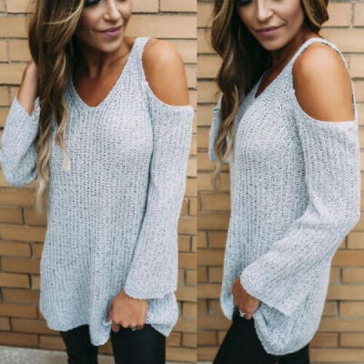 

UK Fashion Womens Long Sleeve Jumper Sweater Ladies Baggy Pullover Tops