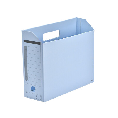 

Japan PLUS horizontal file file box office supplies environmentally friendly can be marked document storage box treasure blue