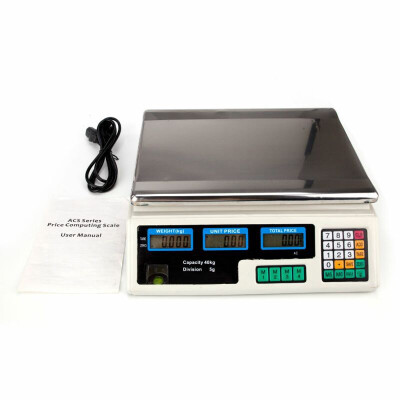 

Digital Scale Shop Market Pricing Weighting Fruit Vegetable 40kg white