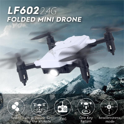 

LF602 Foldable Drone with Camera 720P Gesture Photography Altitude Hold Headless Mode Training Toy Quadcopter with 2 Battery