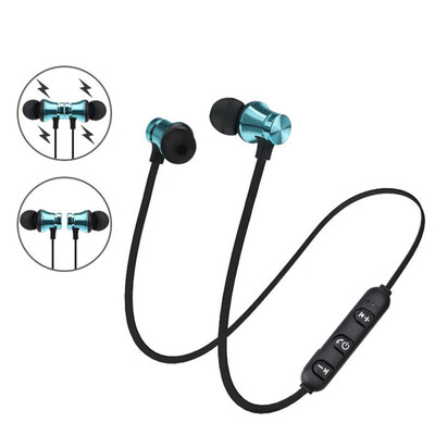 

Portable Wireless Headphones Bluetooth Earphones Headset Sports SweatProof Earphones Magnetic Earpiece for Phones