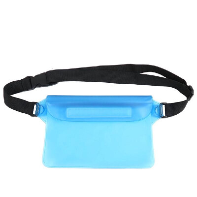 

Waterproof Outdoor Swimming Drifting Pouch Dry Bag PVC Waist Phone Cover Storage Protective Bag Purple