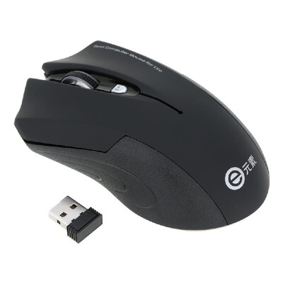 

24G Wireless 1600CPI Adjustable High Precision 4D Buttons Optical Mouse Mice with NANO USB Receiver for PC Laptop Desktop
