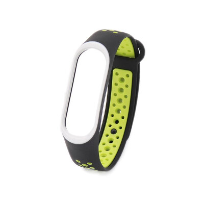 

Replacement Wrist Strap for Xiao-Mi Band 34 Universal Silicone Duotone Wrist Straps BlueWhite