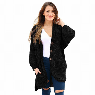 

Velvet Cardigan Sweater womens Long Sleeve Knit Cardigan