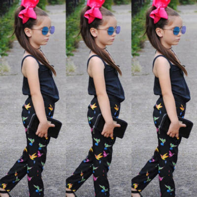 

US Summer Toddler Baby Kids Girl Casual Romper Bodysuit Jumpsuit Outfits Clothes