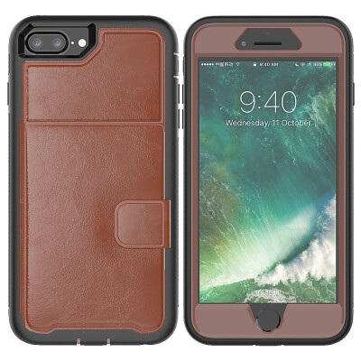 

MOONCASE Samsung Galaxy Note 9 three anti-leather card package series - brown