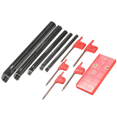

5 Set CNC Lathe Turning Tool 5Pcs 710121620mm SCLCR09SCLCRO6 Boring Bars 5Pcs Carbide Inserts 5Pcs Wrenches