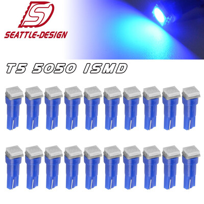

20X Pure Blue T5 5050 SMD Gauge Led Dash Instrument Panel Light Bulb 74 73