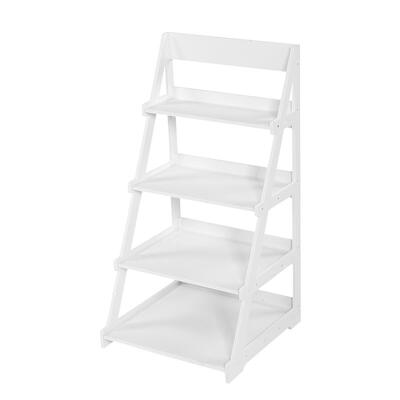 

4 Tier Storage Racks&Shelving Fashionable Ladder Type Plant Stand for Home Kitchen Bathroom Bedroom Office