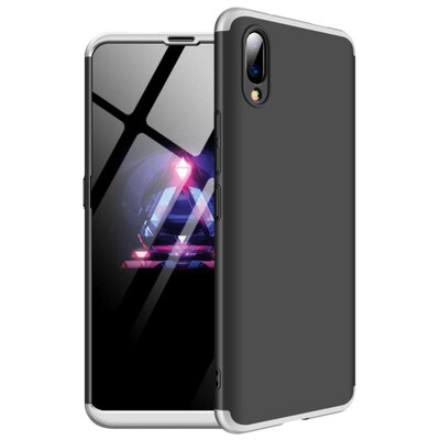 

MOONCASE Vivo NEX  front fingerprint Three-section all-inclusive shield - black silver