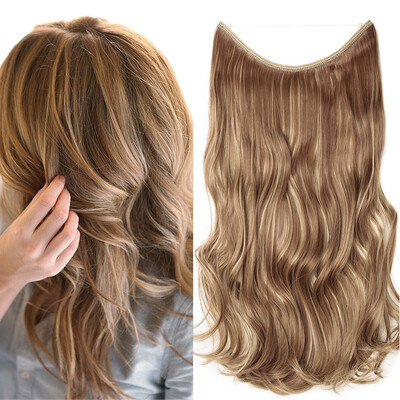 

Miracle Translucent Invisible Wire Fish Line on Clip in Hair Extensions 20-24 Inch Straight Wavy Curly Synthetic Hairpieces