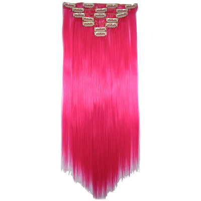 

〖Follure〗Full Head Women Clip Synthetic High Temperature Wire Straight Hair Piece