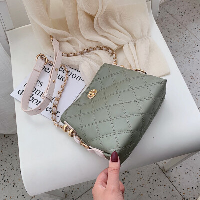 

Summer small bag female 2019 popular new summer tide Korean version of the wild slung fashion single shoulder rhombic chain bag