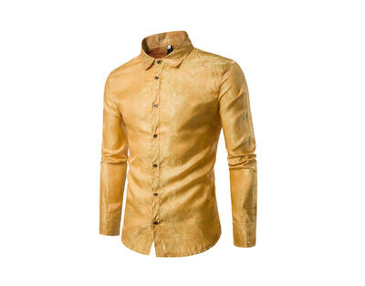 

Men Luxury Formal Shirt Long Sleeve Slim Fit Business Dress Shirts Top Casual