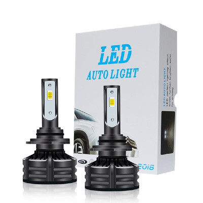 

2Pcs Car LED Headlight Bulbs Conversion Kit T6 LED Driving Lamp Three Colors H4