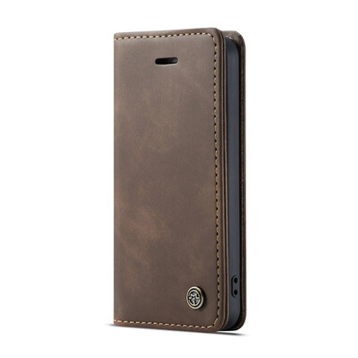 

CaseMe Retro Leather Case For iPhone  MAX XR  6 7 8 Plus 5S se Hot 360 Luxury Magnetic Card Holder Wallet Cover Kickstand Case