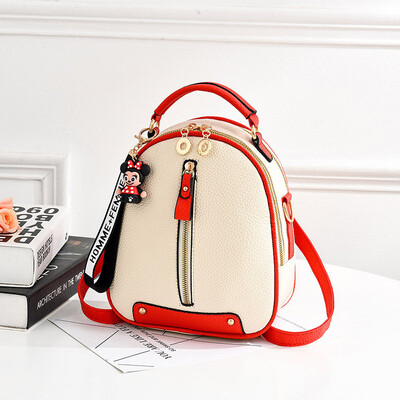 

Womens bag 2019 new bag PU leather Korean womens bag college wind slung shoulder shoulder bag