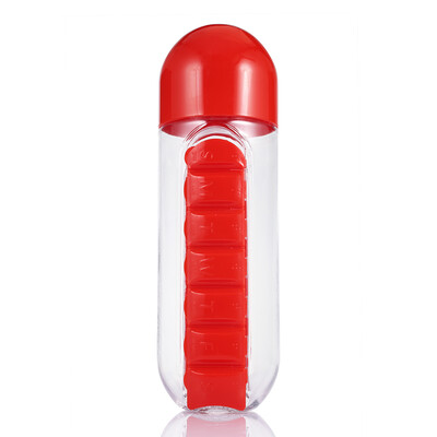 

Portable Water Bottle with Medicine Box