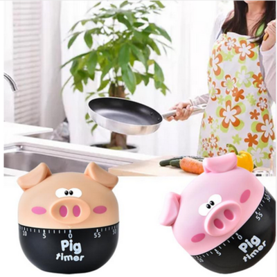 

ABS Lovely Kitchen Pig Cooking Timer Count Down Clock Alarm Stopwatch 55 Minutes