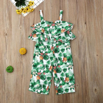 

Kids Baby Girl Clothes Sleeveless Ruffle Romper Jumpsuit Overall Outfits Summer