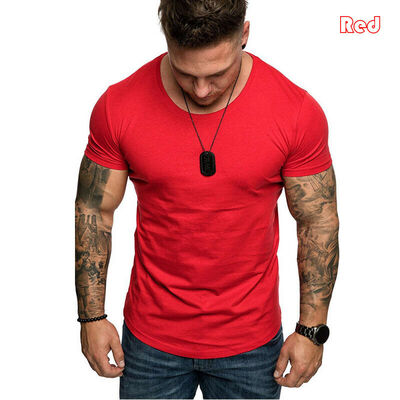 

New Mens Animal Fitness Cotton O-Neck Gym Muscle Bodybuilding T-shirt Tee