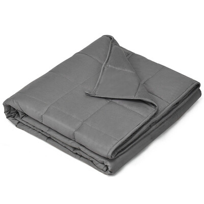 

15 lbs 100 Cotton Weighted Blankets-Gray