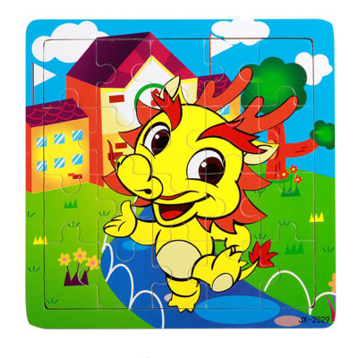 

Gotoamei Wooden Puzzle Educational Developmental Baby Kids Training Toy