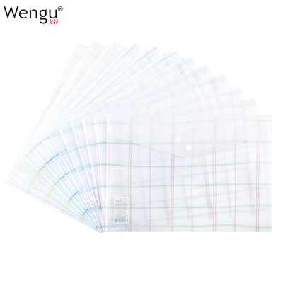 

Wengu wengu 12 A4 transparent snap file bag briefcase portfolio bag paper storage bag information bag time fixed D325