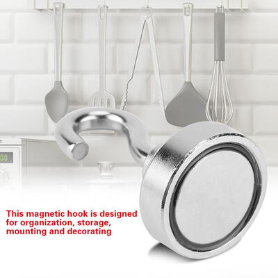 

6Pcs Strong Magnetic Hook Metal Organization Tools for Home Kitchen Bedroom Office Closet Hook Metal Hooks