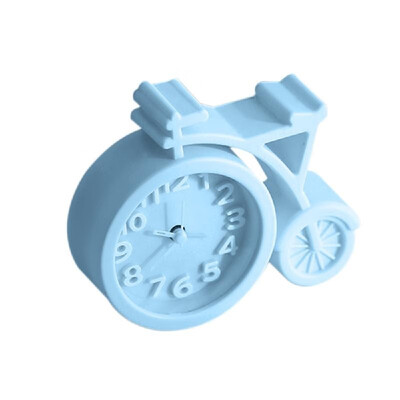 

Fashion Bicycle Shape Cartoon Student Children Bedside Clock Mini Mute Alarm Clocks Desk Table Home Decor Kid Gifts