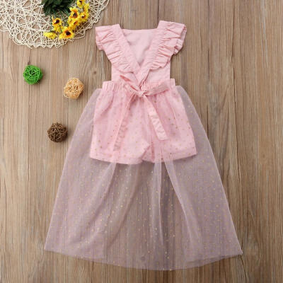 

Newest Newborn Kids Baby Girls Pink Romper Party Lace Tutu Dress Clothes Outfit