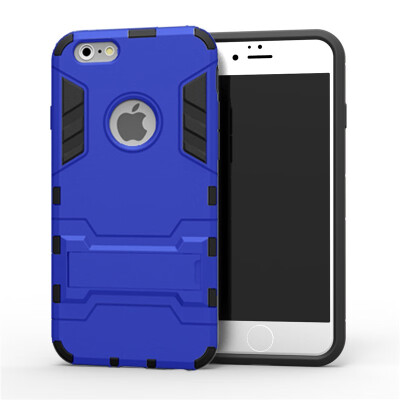 

Goowiiz Phone Case For Iphone 55s5cSe66s Armor PC TPU Silicone Hard Bracket Double Protection