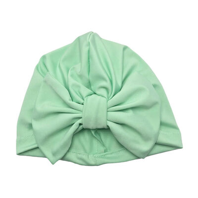 

Newborn Baby Girls Turban Soft Silk Beanie Bow Hat Cap Wrap Headwear Headband