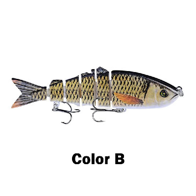 

12cm 185g Fishing Lure Hard Bait Multi Segments Swimbait Crankbait Artificial Fishing Lure Bait with Treble Hooks