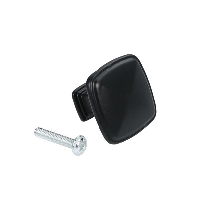 

LEEDIS Single Hole Cabinet Knob American Style Drawer Pull Drawer Handle Black Square Cabinet Handle Pull Knob