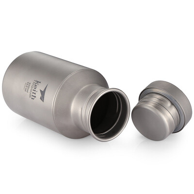 

Keith Outdoor Ultra-light 400ML Pure Titanium Water Bottle