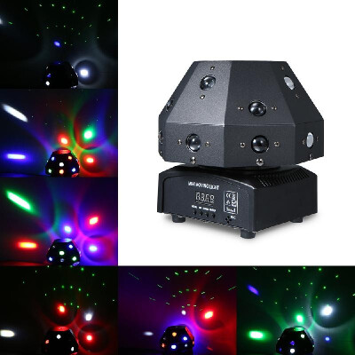 

AC90-240V 80W 17 LED Rotatable Beam Stage Light Lighting Fixture Supported Auto-running Sound Activated DMX512 Master-slave Wor