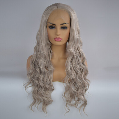 

〖Follure〗Curly Wig Glueless Lace Wigs Gray Women Indian Remy Human Hair Lace Front