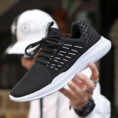 

Super Light Fashion Men Sneakers Mesh Running Shoes Male Sports Shoes High Elastic Breathable Jogging Shoes Comfortable