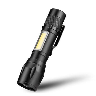 

Saidsome COB Flashlight Super Bright Waterproof Handheld Flashlights Torch Pocket Work Light flashlight lamp