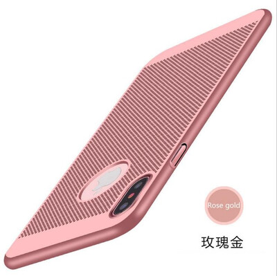 

Ventilation Heat Dissipation Phone Cases For iphone 7 Plus 360 Full Coverag Business Fitted Cases For iphone X 6s Plus