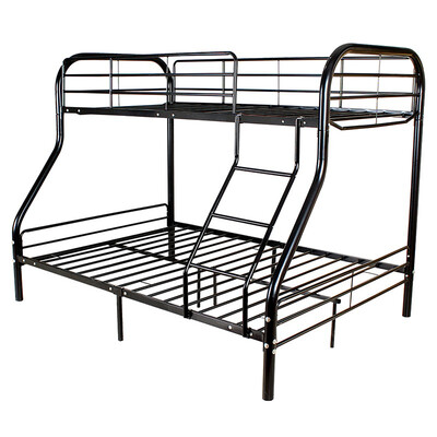 

Metal Bunk Beds Frame 250lbs load Twin Over Full Size Ladder Kid Dorm Bedroom