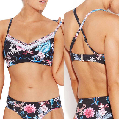 

Saidsome Sexy Women Two Piece Print Swimsuit Push Up Padded Bikini Swimwear