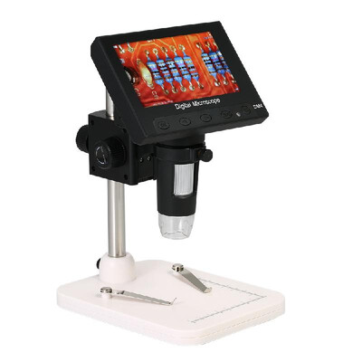 

1000X Magnification 43" LCD Display Portable Microscope 720P LED Digital Magnifier with Holder for Circuit Board Repair Soldering